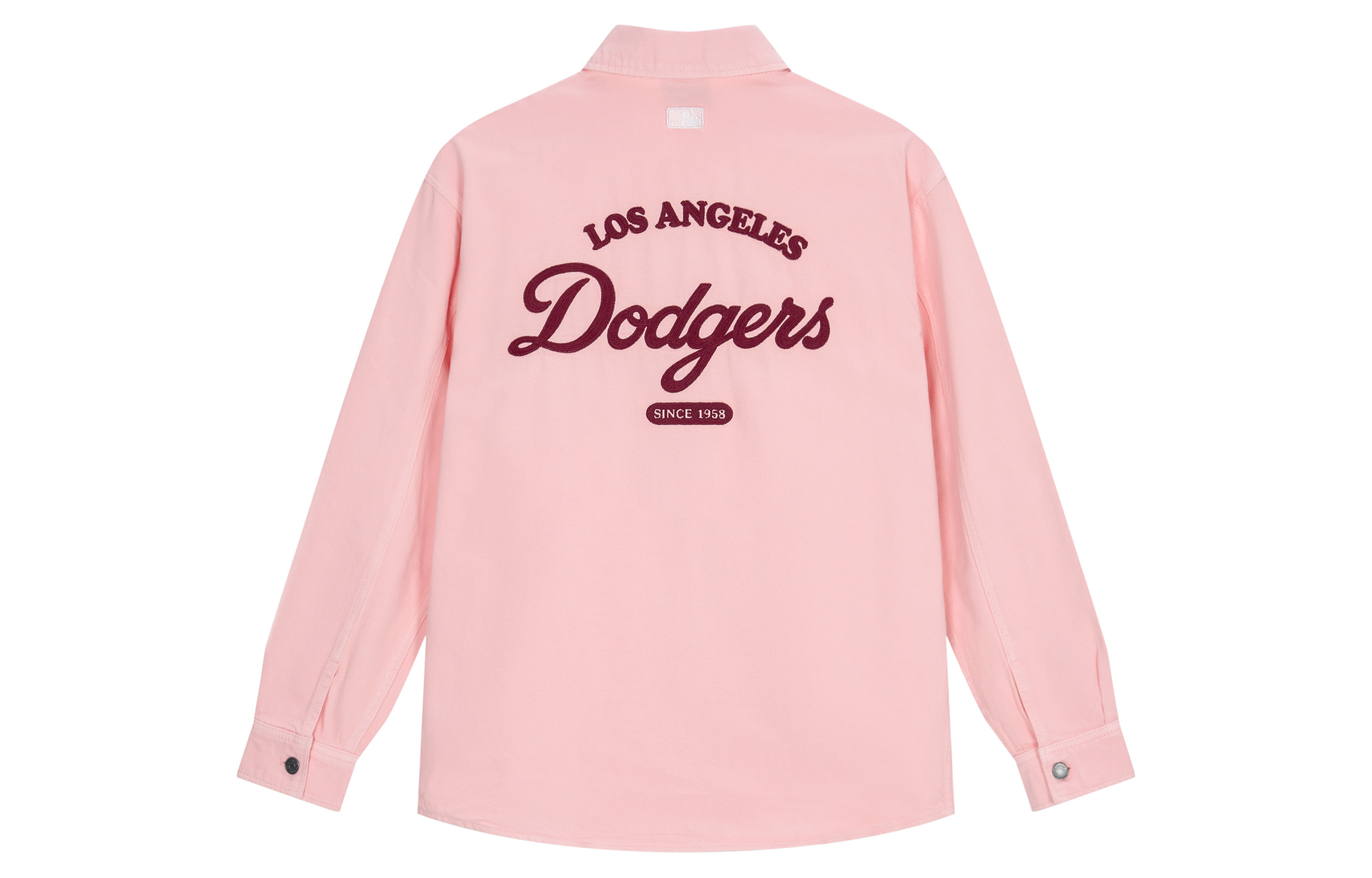 MLB Big Logo Casual Denim Jacket Unisex Pink 3ADRV0141-07PCS