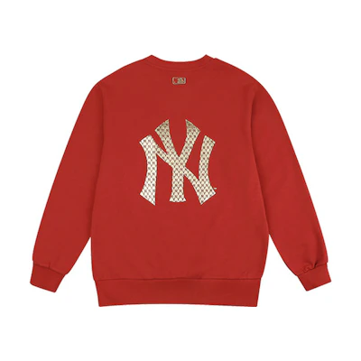 MLB Big Logo Crewneck Sweatshirt Unisex Red 31MTX7011