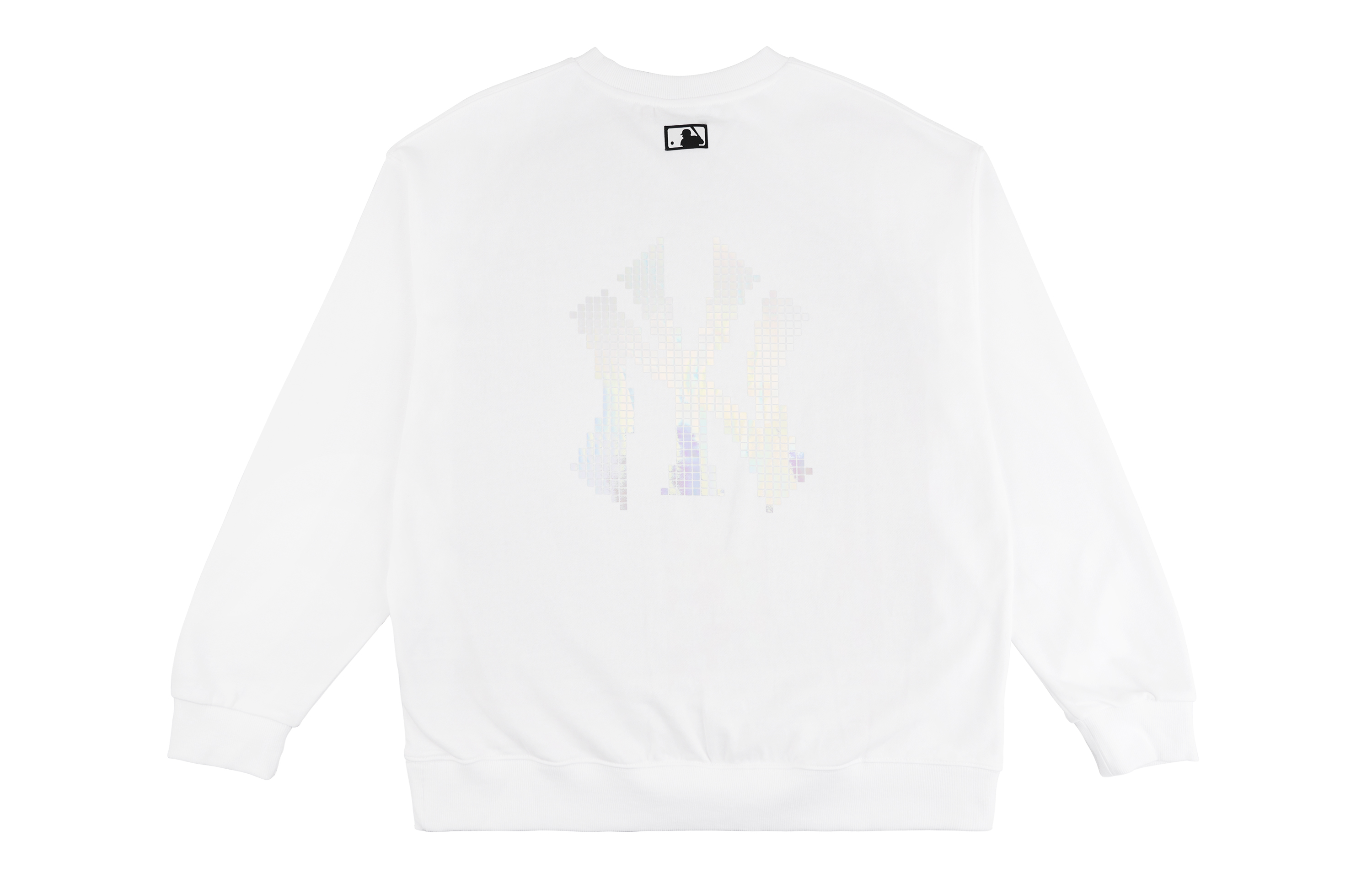 MLB Big Logo Crewneck Sweatshirt Unisex White 31MTE1011-50W
