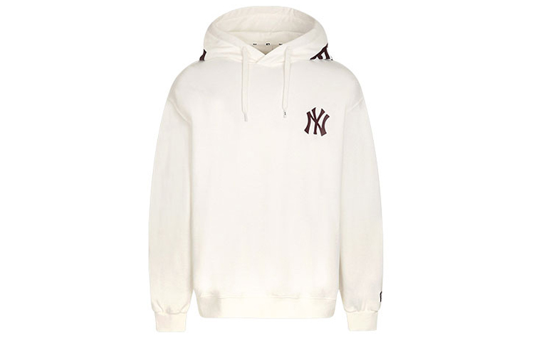 MLB Big Logo Print Ivory White Unisex Long Sleeve Sweatshirt 31HD06941-50I