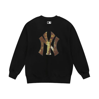 MLB Big Logo Printed Sweatshirt Unisex Black 31MT15941-50L