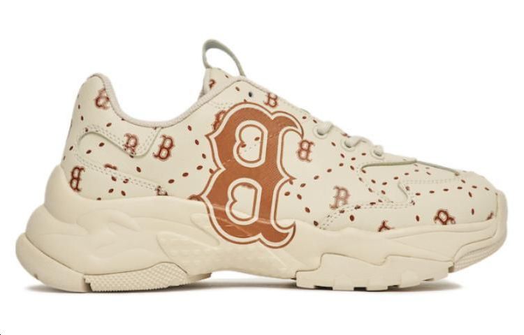 Order MLB BigBall Chunky 防滑耐磨 低筒 老爹鞋 男女兩用 米黃