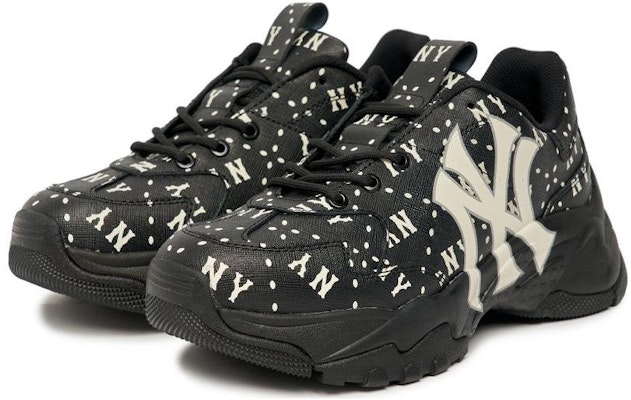 MLB 大球厚底 減震防滑耐磨 低筒 老爹鞋 男女同款 黑白 Lookbook MLB 大球厚底 減震防滑耐磨 低筒 老爹鞋 男女同款 黑白