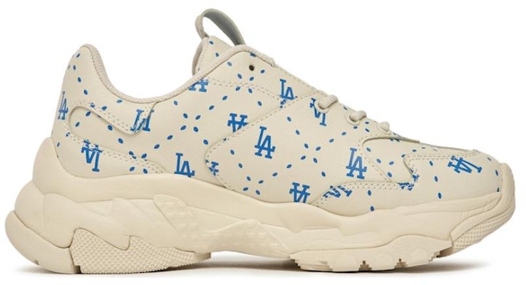MLB Bigball Chunky Monogram LA Dodgers 'Beige Putih Biru' 3ASHMS13N-07IVS Order MLB Bigball Chunky Monogram LA Dodgers 'Beige Putih Biru' 3ASHMS13N-07IVS
