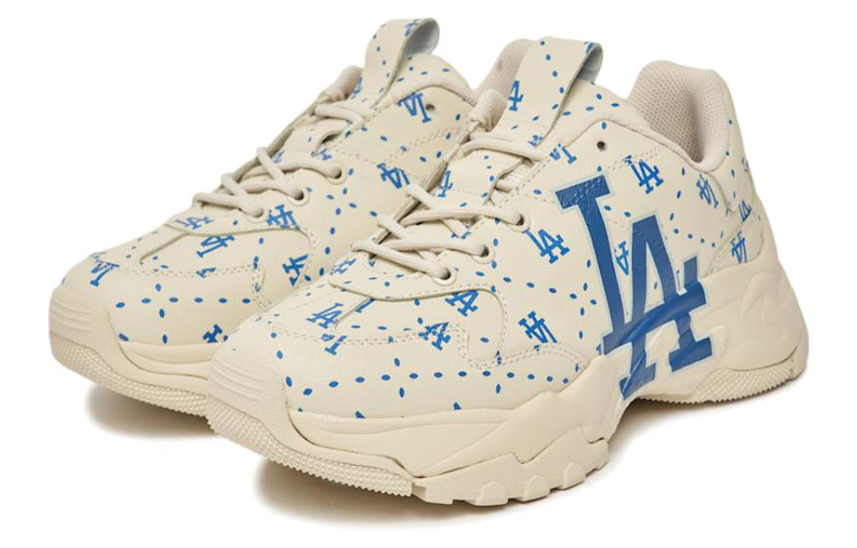 MLB Bigball Chunky Monogram LA Dodgers 'Beige White Blue'