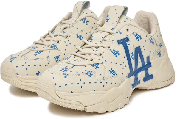 MLB Bigball Chunky Monogram LA Dodgers 'Beige Putih Biru' 3ASHMS13N-07IVS Lookbook MLB Bigball Chunky Monogram LA Dodgers 'Beige Putih Biru' 3ASHMS13N-07IVS