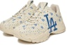 Lookbook MLB Bigball Chunky Monogram LA Dodgers 'Beige Putih Biru' 3ASHMS13N-07IVS