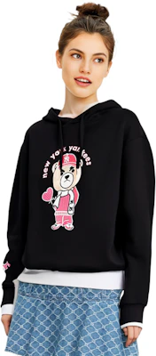 MLB 블랙 베어 그래픽 긴팔 맨투맨 유니섹스 - 블랙 3AHDE0126-50BKS 1