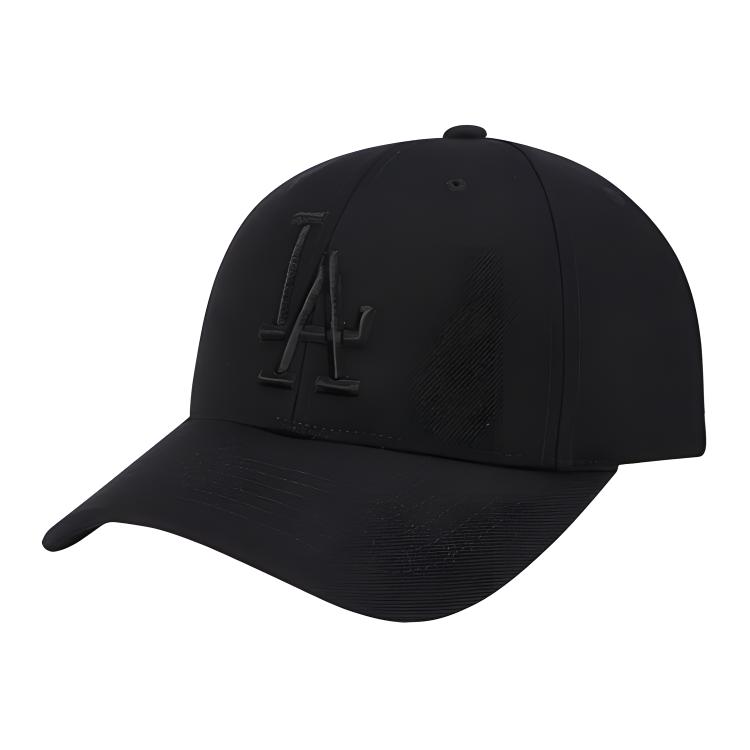 MLB Black Cotton Baseball Cap with Embroidered Lettering - Unisex Couples Style 32CPIR011