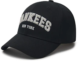 MLB Black Letter Decor Polyester Cotton Baseball Cap Unisex Couple Style 3ACPV064N50BKS MLB Black Letter Decor Polyester Cotton Baseball Cap Unisex Couple Style 3ACPV064N50BKS