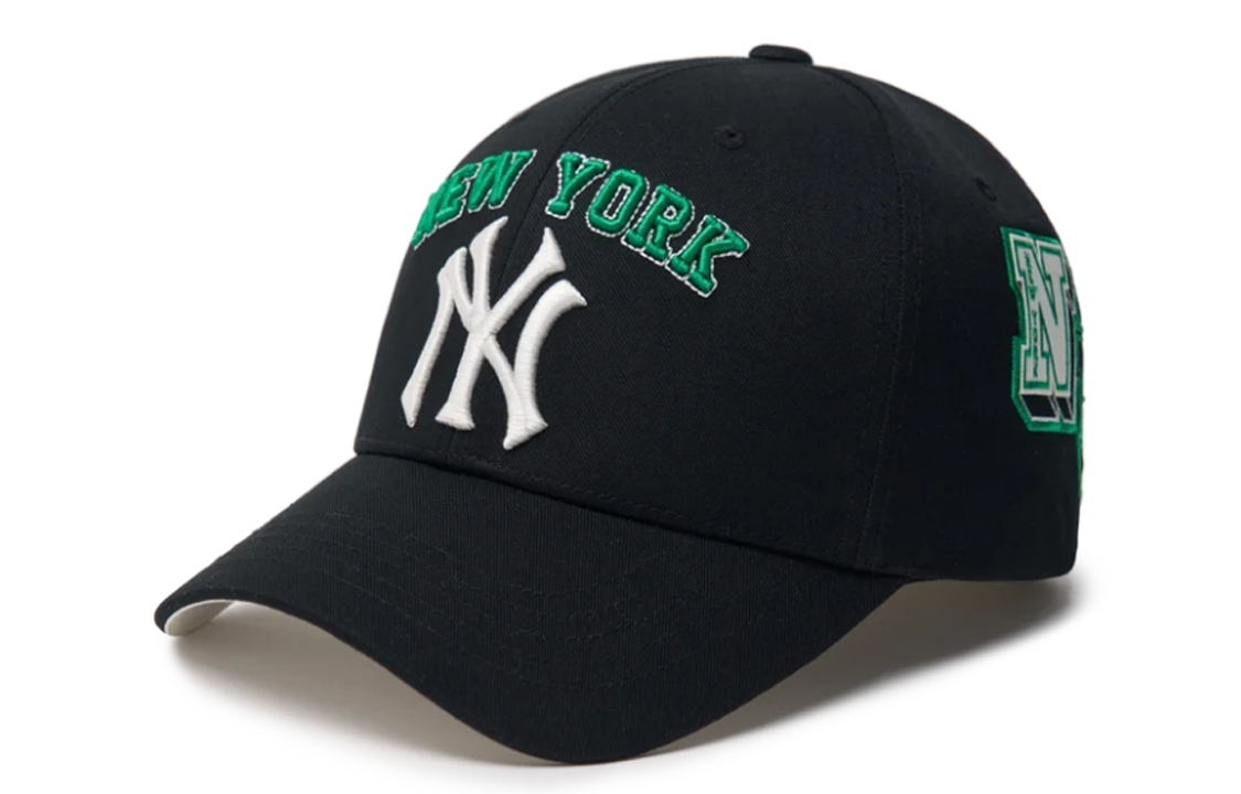 MLB Black Letter Embroidered Polyester Cotton Baseball Cap Unisex 3ACPV044N50BKS