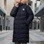 Shop MLB Black Long Down Jacket Unisex Casual Hooded Winter Coat. 3ADJJ0716-50BKS