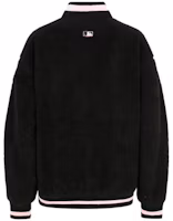 Lookbook MLB Jaket Pendek Logo Baseball Black Pink Unisex 31JPF1941黑粉