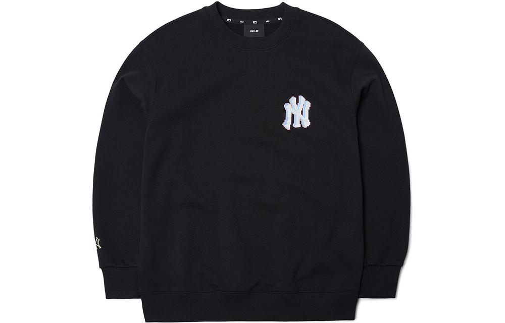 MLB Black Printed Crewneck Long-Sleeve Sweatshirt 3AMTX0114-50BKS