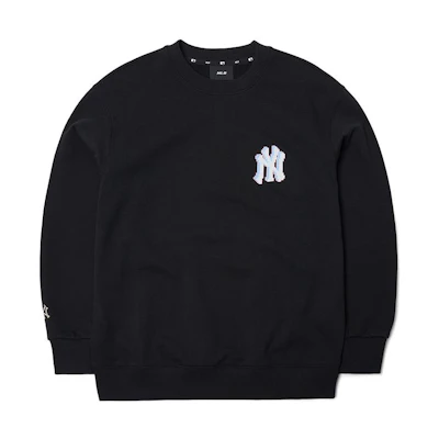 MLB Black Printed Crewneck Long-Sleeve Sweatshirt 3AMTX0114-50BKS