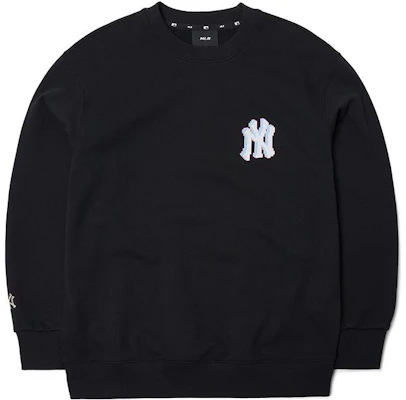 MLB Black Printed Crewneck Long-Sleeve Sweatshirt 3AMTX0114-50BKS Order MLB Black Printed Crewneck Long-Sleeve Sweatshirt 3AMTX0114-50BKS