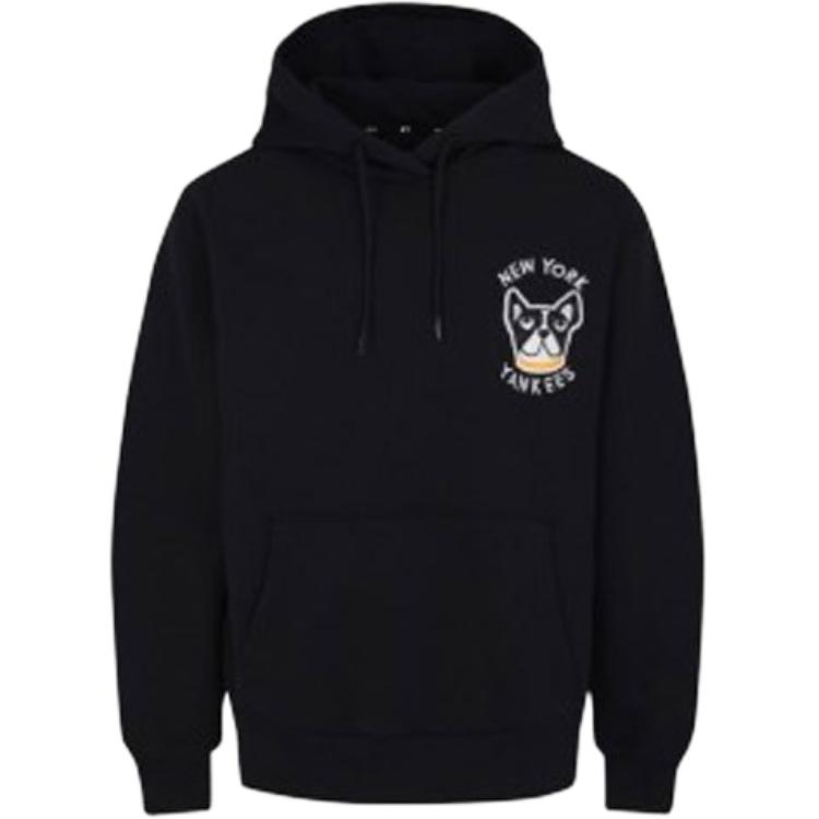 MLB Black Pullover Sweatshirt with Puppy Embroidery 31HDT4911-50L