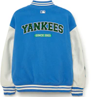 Lookbook MLB ブルー 野球カラー ロゴ スナップボタン ジャケット 3AJPV0234-50BLL