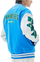 Purchase MLB ブルー 野球カラー ロゴ スナップボタン ジャケット 3AJPV0234-50BLL