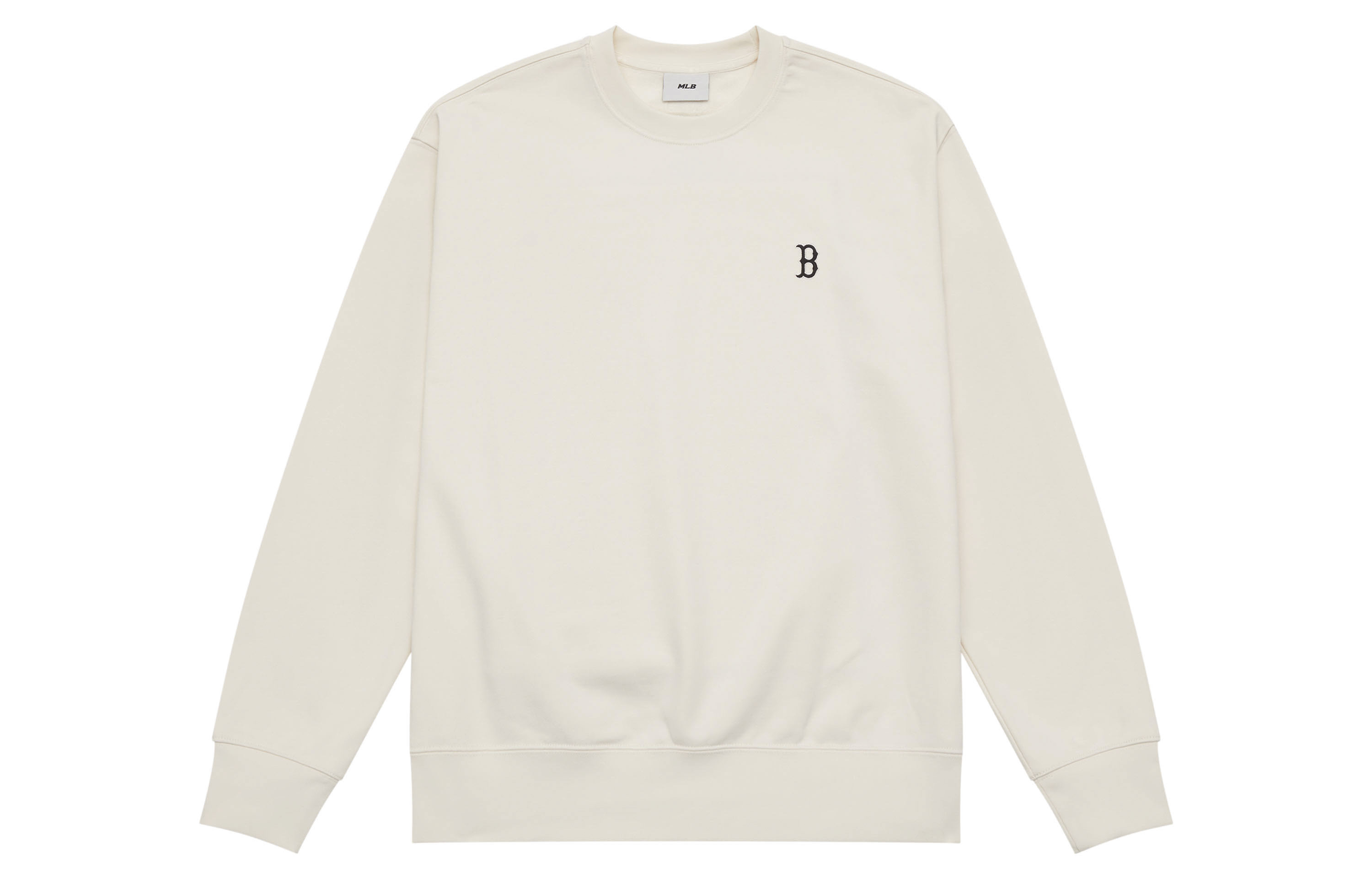 MLB Boston Red Sox 24FW Cream Retro Logo Crewneck Unisex Sweatshirt 3AMTB9144-43CRD