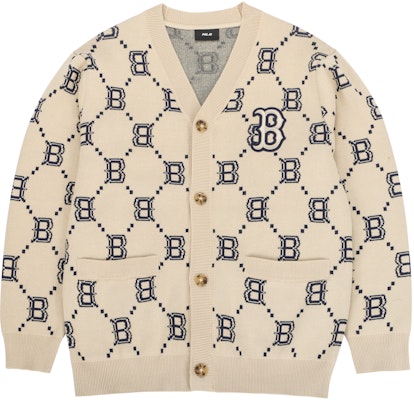 MLB Boston Red Sox All-Over Logo Knit Sweater Beige Unisex - Fall Edition. 3AKCM0221-43BGS Order MLB Boston Red Sox All-Over Logo Knit Sweater Beige Unisex - Fall Edition. 3AKCM0221-43BGS