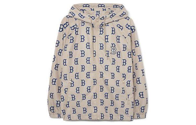 MLB Boston Red Sox All-Over Print Hoodie Jacket Unisex Beige 3AWJM0131-43BGL 圖 4