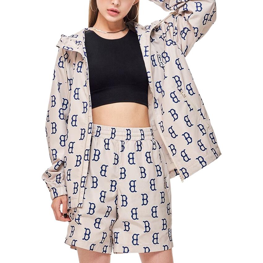 MLB Boston Red Sox All-Over Print Hoodie Jacket Unisex Beige 3AWJM0131-43BGL 圖 7