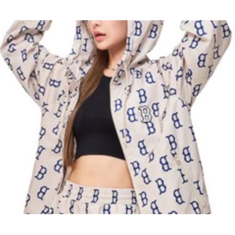 MLB Boston Red Sox All-Over Print Hoodie Jacket Unisex Beige 3AWJM0131-43BGL 圖 9