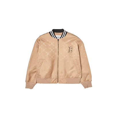 MLB Boston Red Sox All-Over Print Zip Jacket Beige Unisex Casual Outerwear 3AJPM0144-43BGL