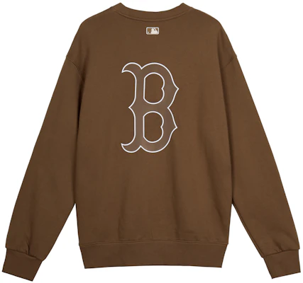 MLB波士顿红袜队基础标志棕色男女款圆领卫衣 3AMTB0716-43BRS Lookbook MLB波士顿红袜队基础标志棕色男女款圆领卫衣 3AMTB0716-43BRS
