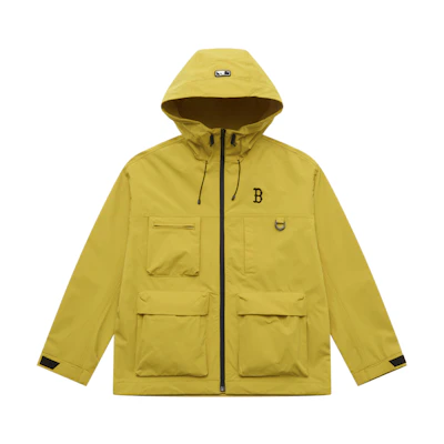 MLB Boston Red Sox Basic Series Yellow Windbreaker Jacket Unisex Casual Outdoor. 3AWJB0554-43YES