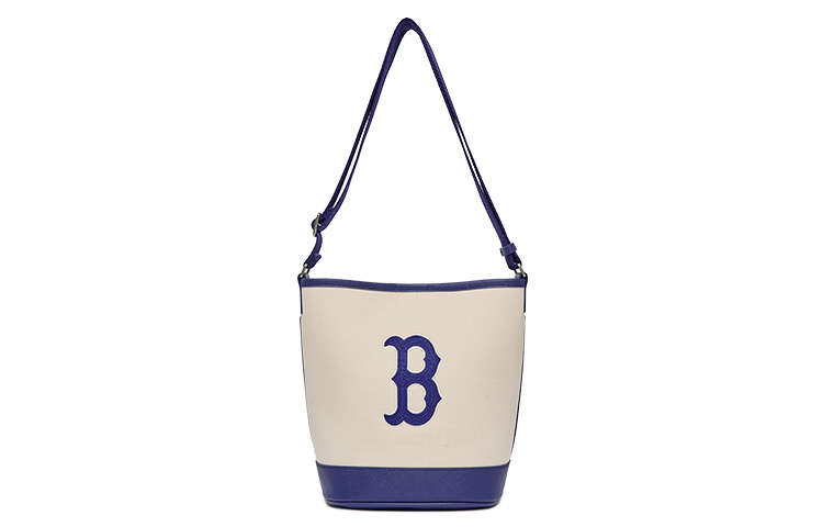MLB Boston Red Sox Big Logo Navy White Tote Bag Bucket Crossbody Unisex 3ABMS072N-43CRS