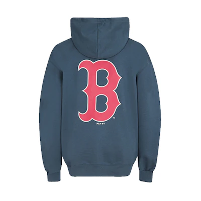 MLB Boston Red Sox Big Logo Print Navy Unisex Sweatshirt Long Sleeve 31HD03011-43N