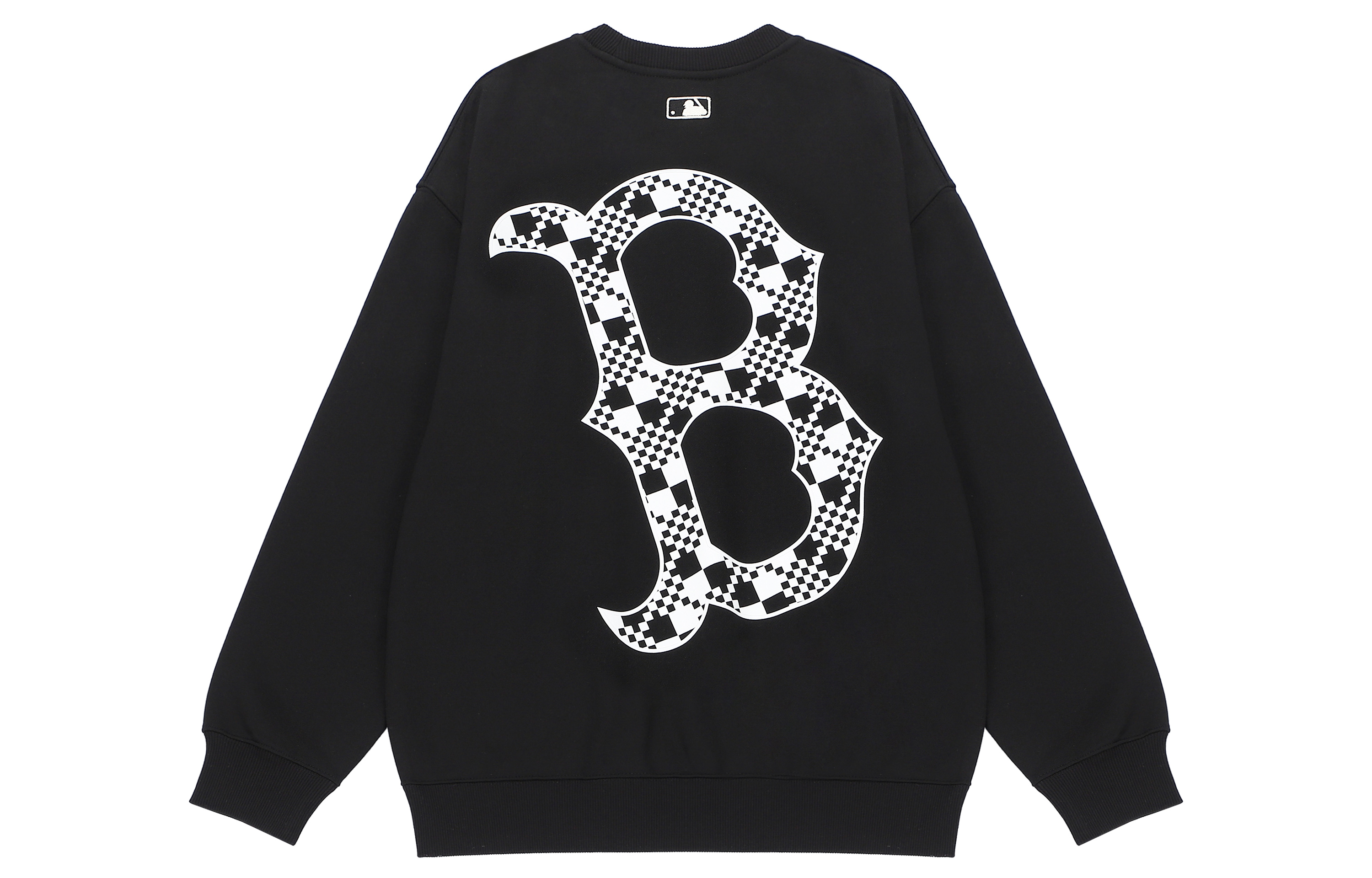 Order MLB Boston Red Sox Black Crewneck Sweatshirt with Large Back Logo Unisex Vintage Style 3AMTO0226-43BKS