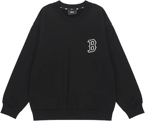 MLB Boston Red Sox Black Crewneck Sweatshirt with Large Back Logo Unisex Vintage Style 3AMTO0226-43BKS Lookbook MLB Boston Red Sox Black Crewneck Sweatshirt with Large Back Logo Unisex Vintage Style 3AMTO0226-43BKS