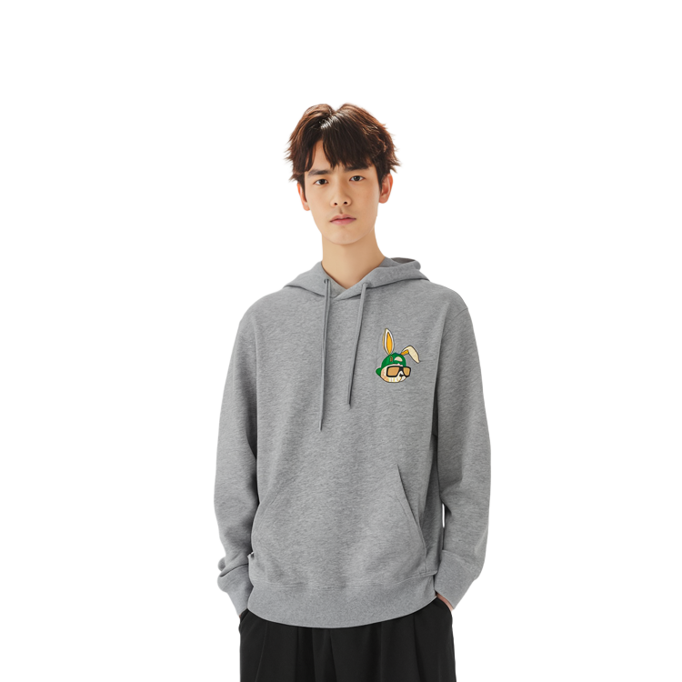 Details for MLB 보스턴 레드삭스 만화 프린트 후드티 유니섹스 연회색 3AHDQ0131-43MGS