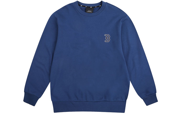 MLB Boston Red Sox Colorblock Logo Crewneck Sweatshirt Navy Blue () 31MTR1941-43N