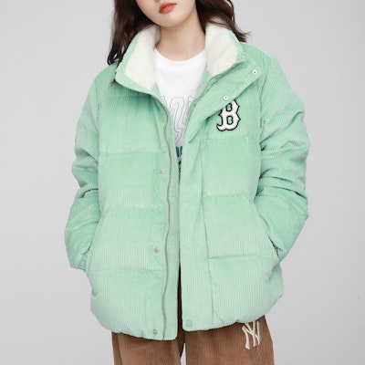 MLB 보스턴 레드삭스 코듀로이 패딩 재킷 민트 그린 윈터 숏코트 유니섹스 3ADJC0116-43MTL Purchase MLB 보스턴 레드삭스 코듀로이 패딩 재킷 민트 그린 윈터 숏코트 유니섹스 3ADJC0116-43MTL