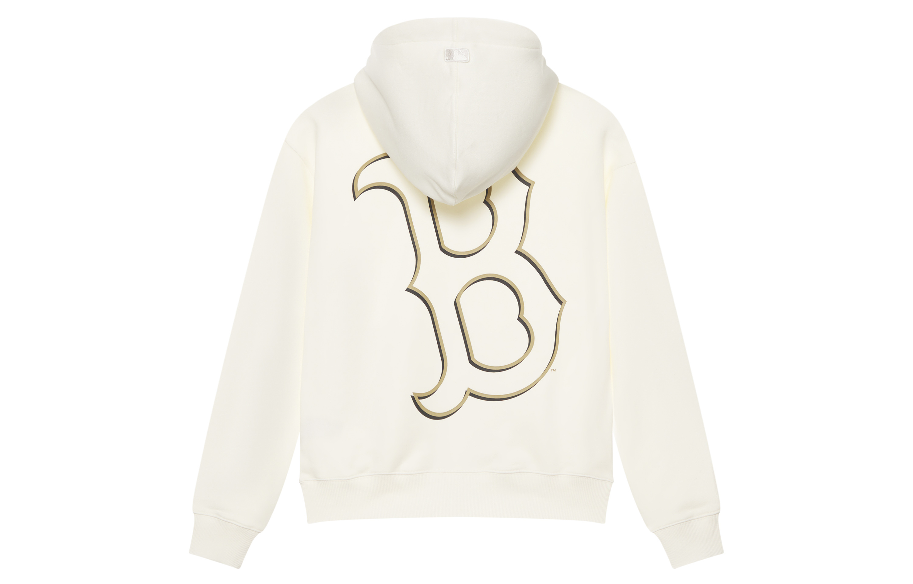 MLB Boston Red Sox Cream Hoodie Jacket with Back Logo & Side Pockets Unisex 3ATRB0544-43CRS