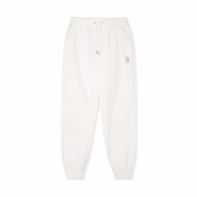 MLB Boston Red Sox Cream Jogger Sweatpants Unisex Casual Style. 3AWPM9141-43CRS