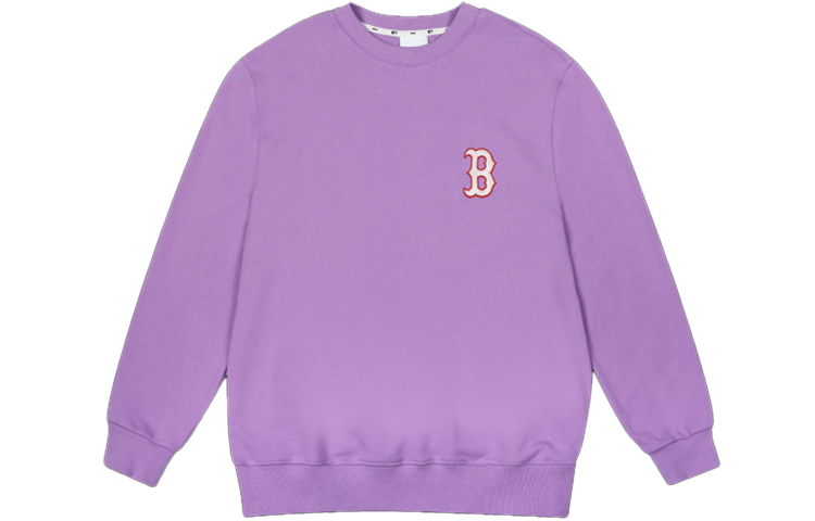 MLB Boston Red Sox Crewneck Embroidered Sweatshirt Unisex - Violet 31MT51061-43V