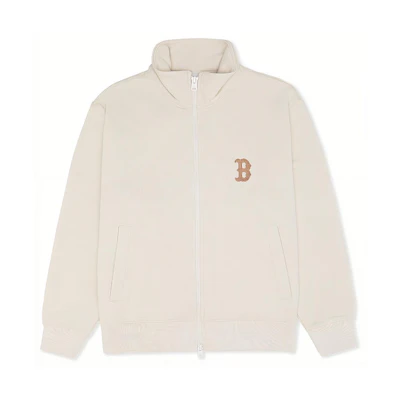 MLB Boston Red Sox Deep Cream Unisex Hooded Casual Long Sleeve Jacket 3ATRB0236-TRB10