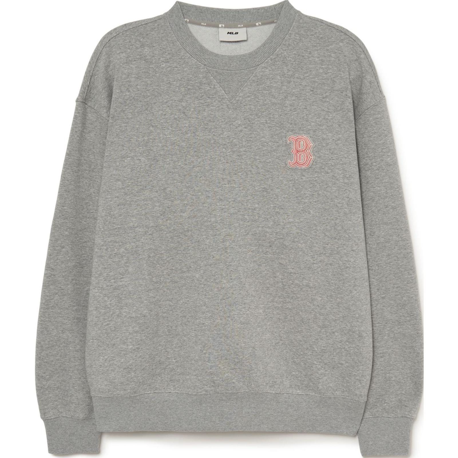 MLB Boston Red Sox Embroidered Crewneck Sweatshirt Unisex - Gray 3AMTB1134-43MGS
