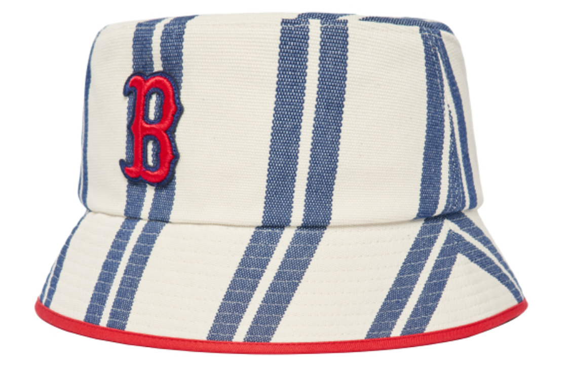 MLB Boston Red Sox Embroidered Logo Cotton Bucket Hat Unisex Fashion 3AHT28223-43NYL