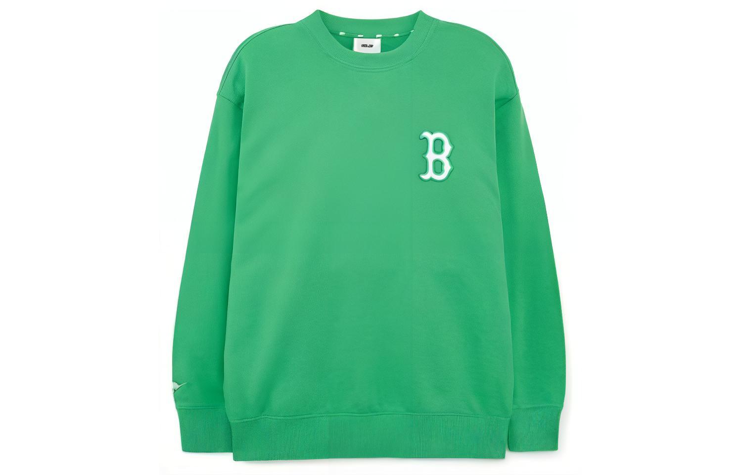 MLB Boston Red Sox Embroidered Loose Fit Crewneck Sweatshirt Green () 3AMTD0131-43GNS