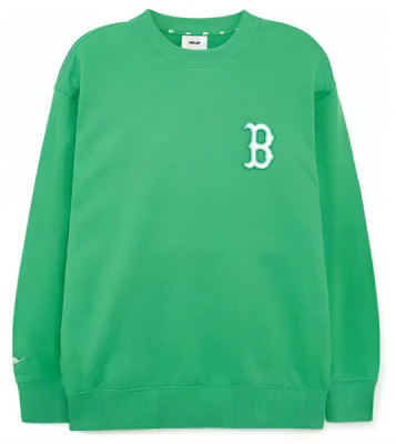 MLB ボストンレッドソックス 刺繍 ルーズフィット クルーネックスウェット 緑 3AMTD0131-43GNS Buy MLB ボストンレッドソックス 刺繍 ルーズフィット クルーネックスウェット 緑 3AMTD0131-43GNS