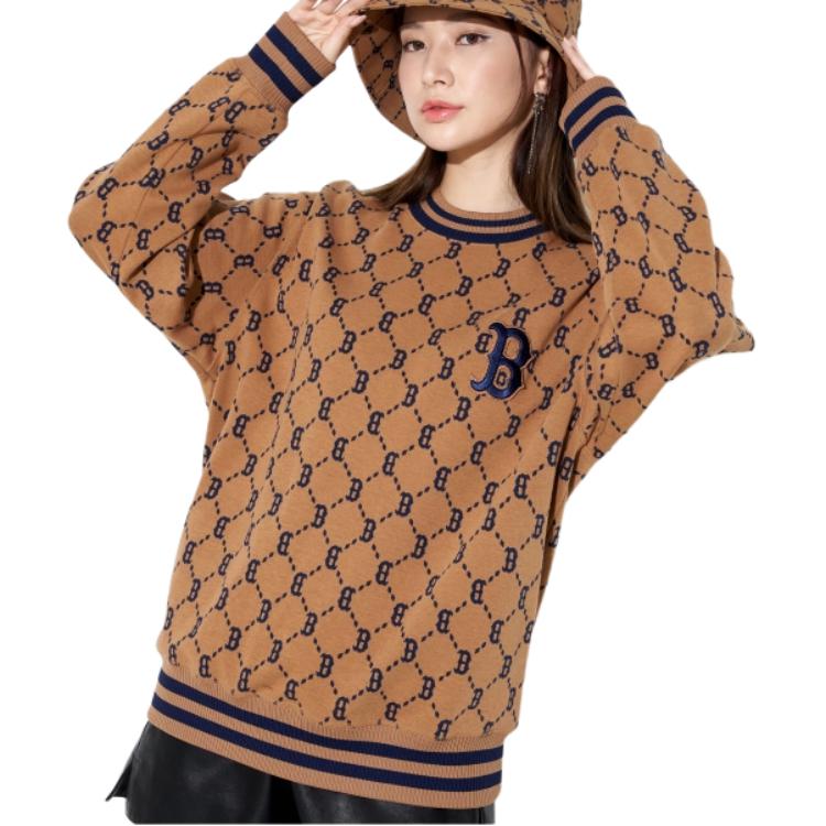 MLB Boston Red Sox Full-Print Zip-Up Hoodie Jacket Unisex Brown 3ATRM0224-43BGD 圖 4