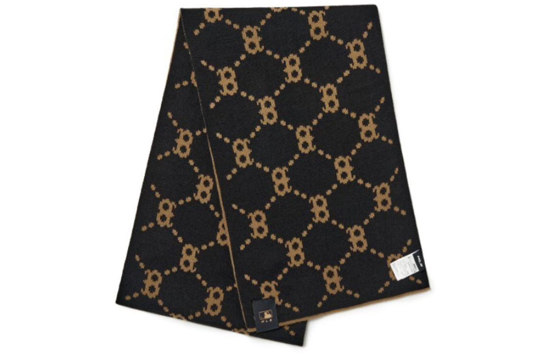 Lookbook MLB Boston Red Sox Full Print Reversible Knitted Scarf Unisex Couple Style 3AMFM0216-43BGD