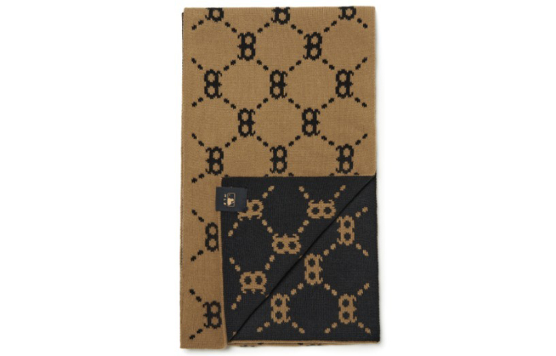 Purchase MLB Boston Red Sox Full Print Reversible Knitted Scarf Unisex Couple Style 3AMFM0216-43BGD