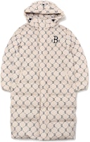 MLB Boston Red Sox Full Print Zip Puffer Jacket Unisex Cream Color. 3ADJM0926-43BGL MLB Boston Red Sox Full Print Zip Puffer Jacket Unisex Cream Color. 3ADJM0926-43BGL